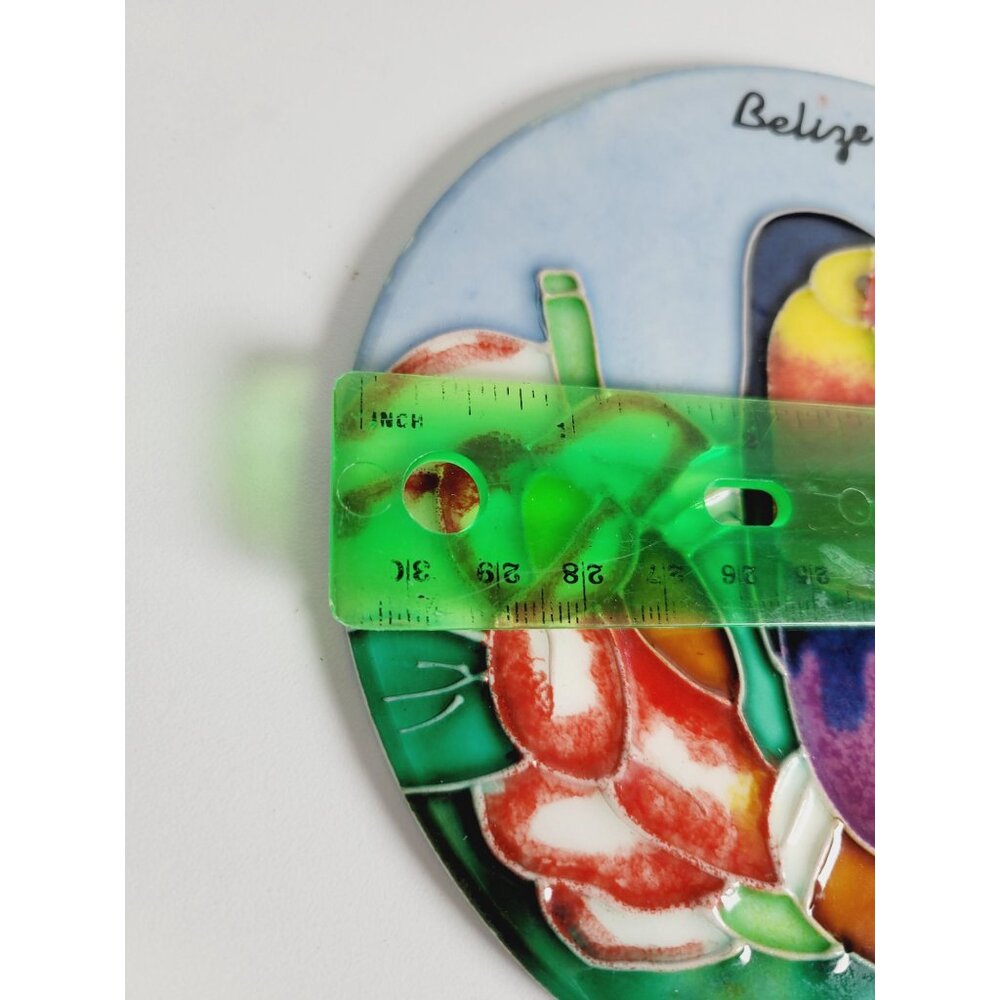 Art Pottery Toucan Trivet or Artistic Spoon Rest Handcrafted in Belize - Picture 4 of 5